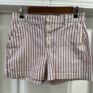 Old Navy Button-Fly Striped Shorts Size 6